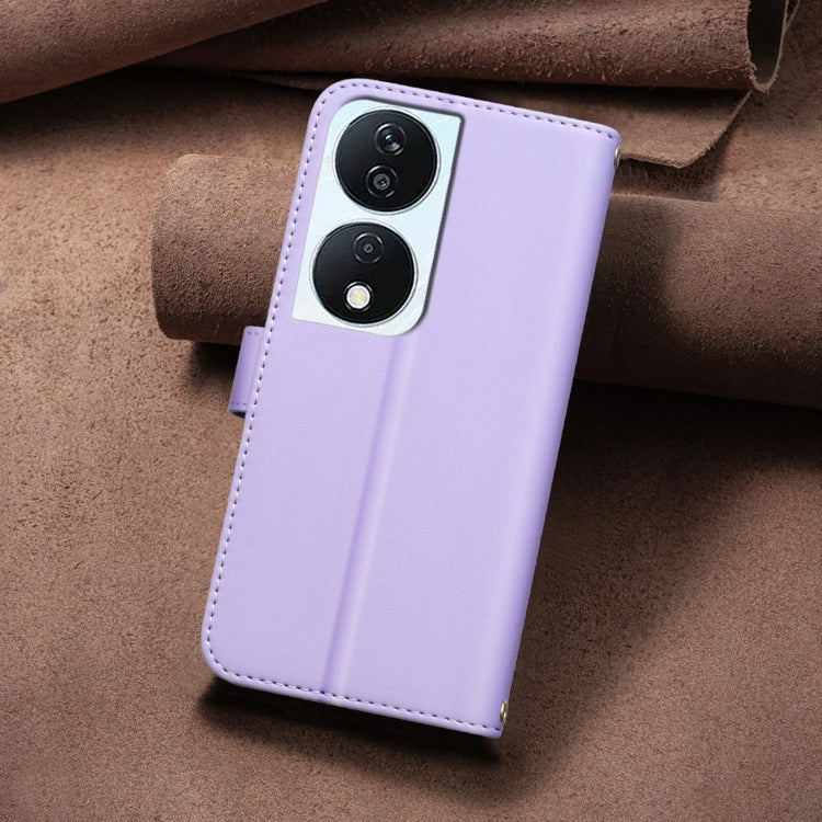 For Honor X7b Square Texture Leather Phone Case