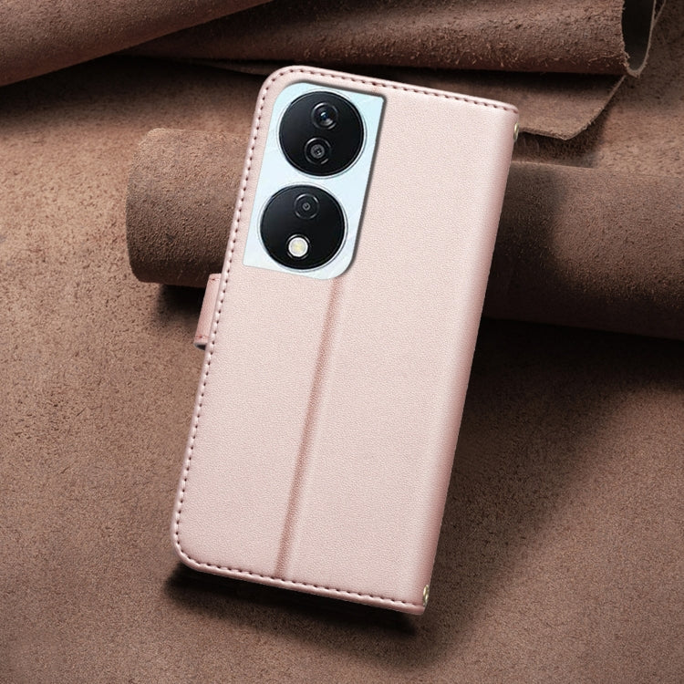 For Honor X7b Square Texture Leather Phone Case