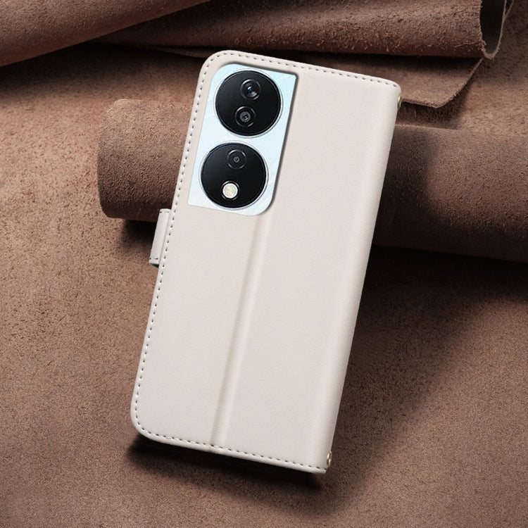For Honor X7b Square Texture Leather Phone Case