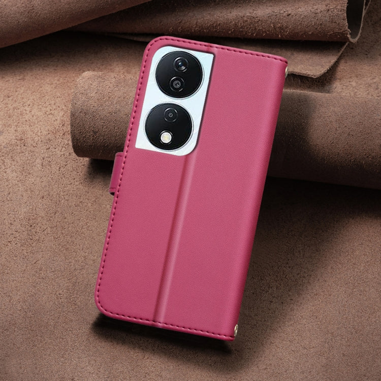 For Honor X7b Square Texture Leather Phone Case