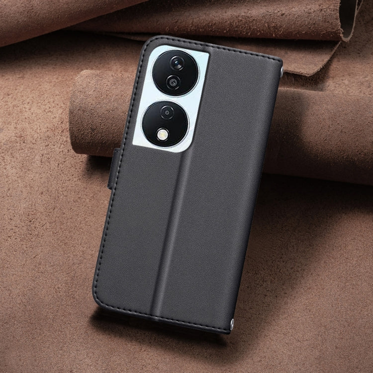 For Honor X7b Square Texture Leather Phone Case