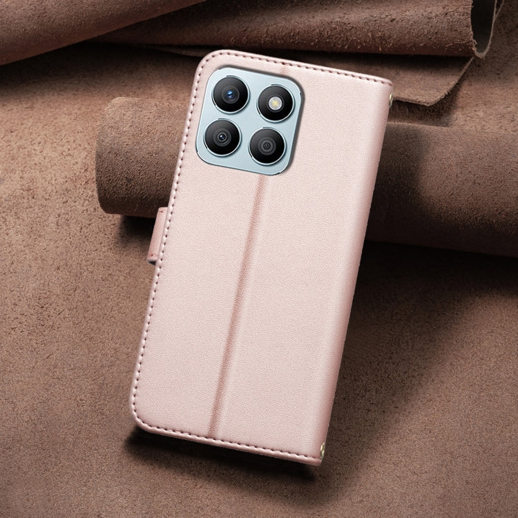 For Honor X8b Square Texture Leather Phone Case