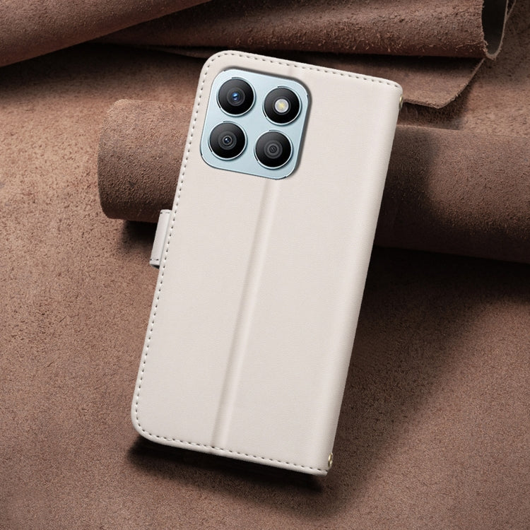 For Honor X8b Square Texture Leather Phone Case