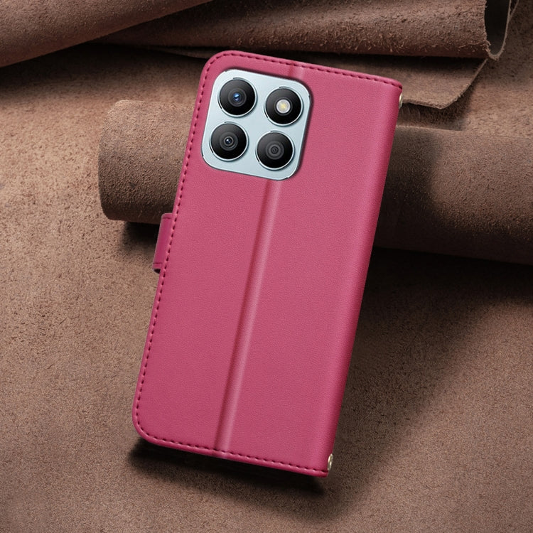 For Honor X8b Square Texture Leather Phone Case