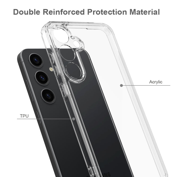 For Samsung Galaxy S25+ 5G Scratchproof Acrylic TPU Phone Case - Transparent
