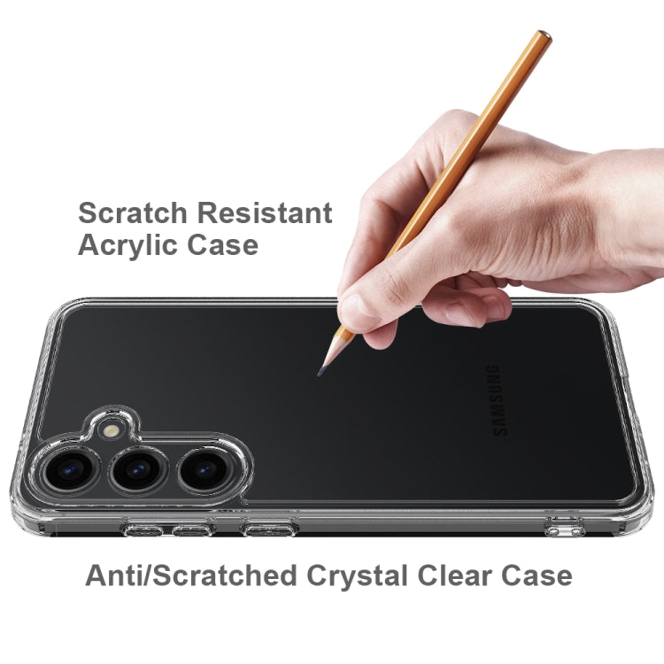 For Samsung Galaxy S25+ 5G Scratchproof Acrylic TPU Phone Case - Transparent