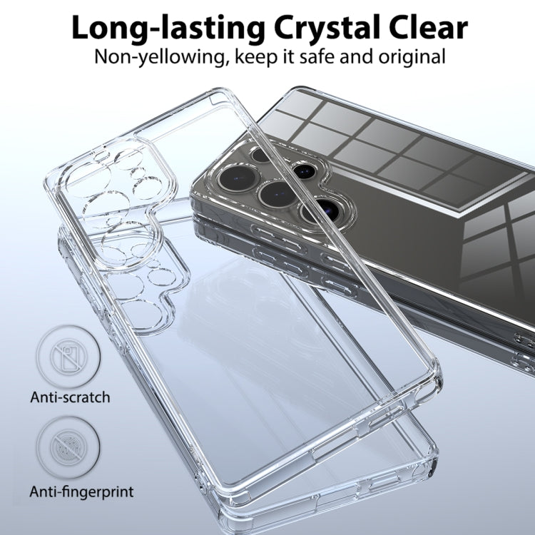 For Samsung Galaxy S25 Ultra 5G Scratchproof Acrylic TPU Phone Case - Transparent