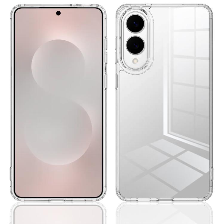 For Samsung Galaxy S25 Edge 5G Scratchproof Acrylic TPU Phone Case - Transparent