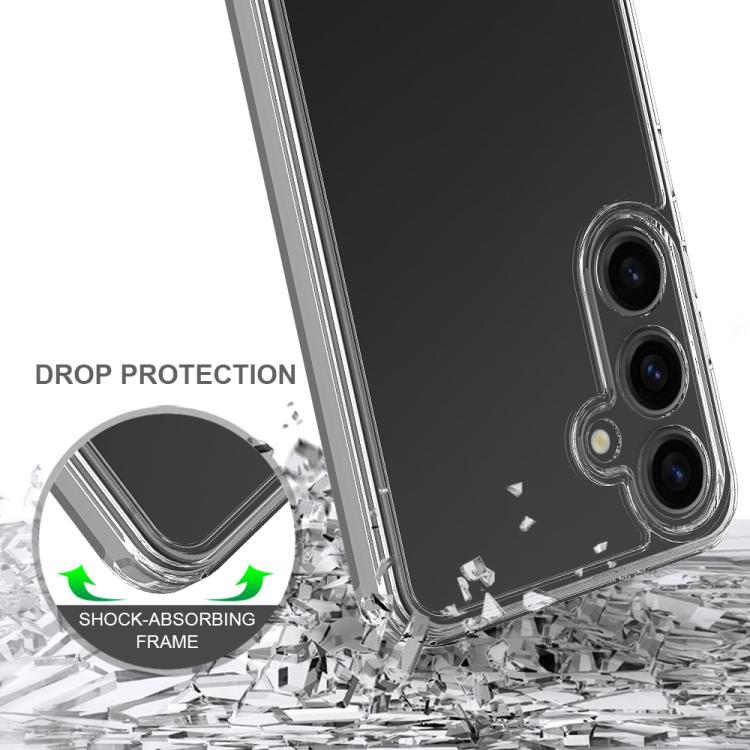 For Samsung Galaxy S25 FE 5G Scratchproof Acrylic TPU Phone Case - Transparent