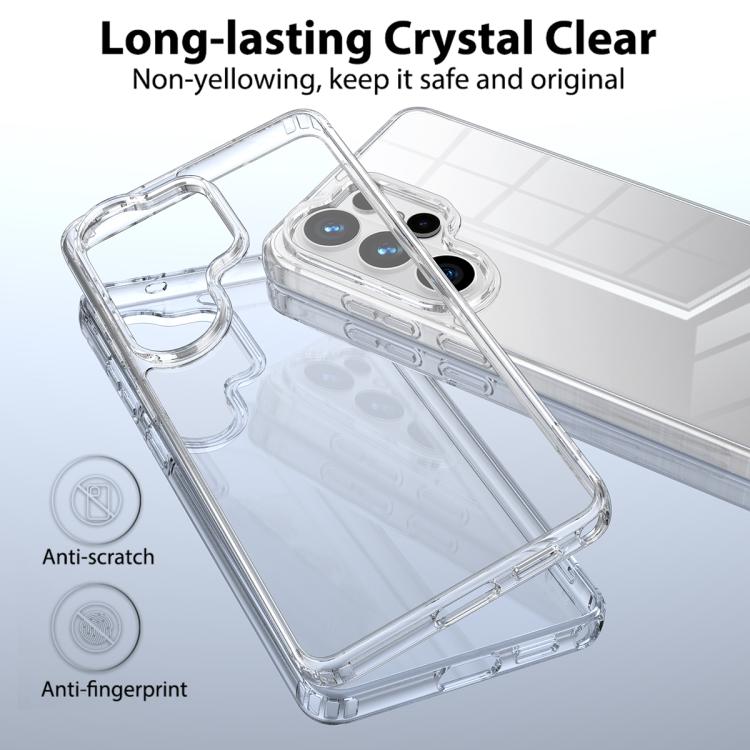For Samsung Galaxy S26 Ultra 5G Scratchproof Acrylic TPU Phone Case - Transparent