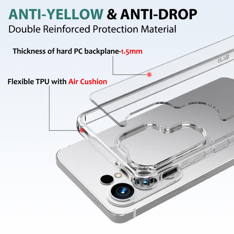 For Samsung Galaxy S26 Ultra 5G Scratchproof Acrylic TPU Phone Case - Transparent