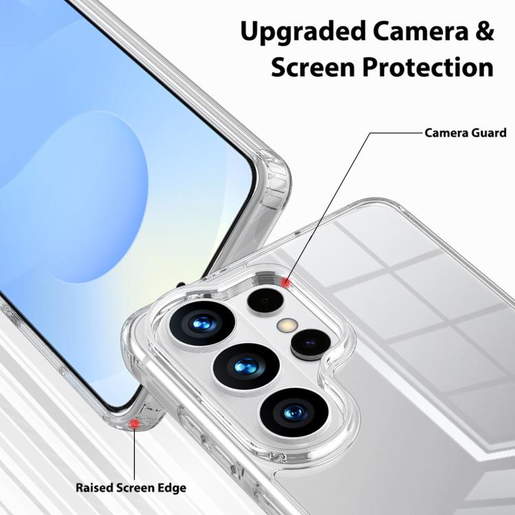 For Samsung Galaxy S26 Ultra 5G Scratchproof Acrylic TPU Phone Case - Transparent