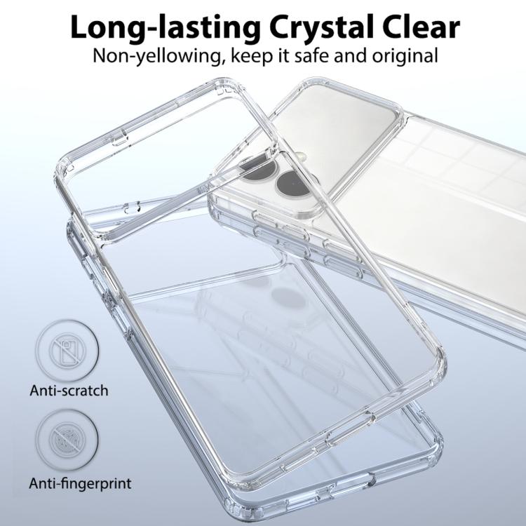 For Samsung Galaxy S26 Edge 5G Scratchproof Acrylic TPU Phone Case - Transparent