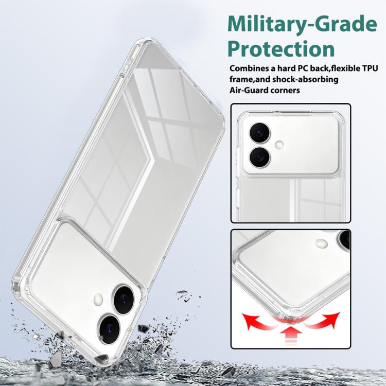 For Samsung Galaxy S26 Edge 5G Scratchproof Acrylic TPU Phone Case - Transparent