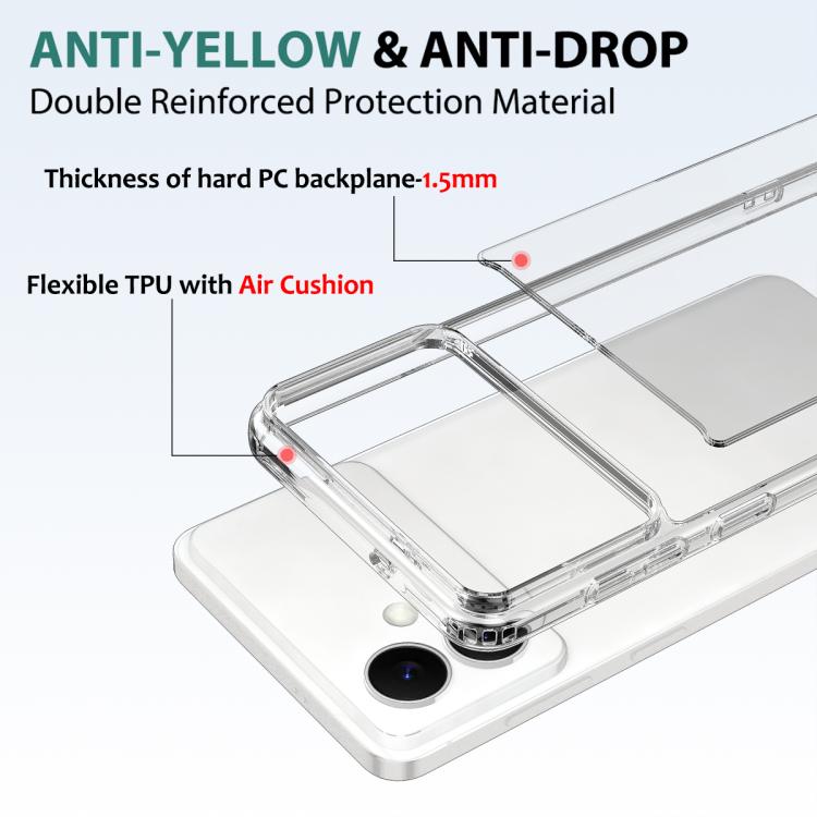 For Samsung Galaxy S26 Edge 5G Scratchproof Acrylic TPU Phone Case - Transparent