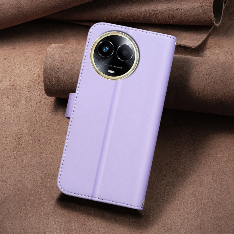 For Realme 11 5G Global / 11X Square Texture Leather Phone Case