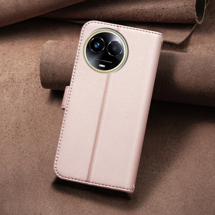 For Realme 11 5G Global / 11X Square Texture Leather Phone Case