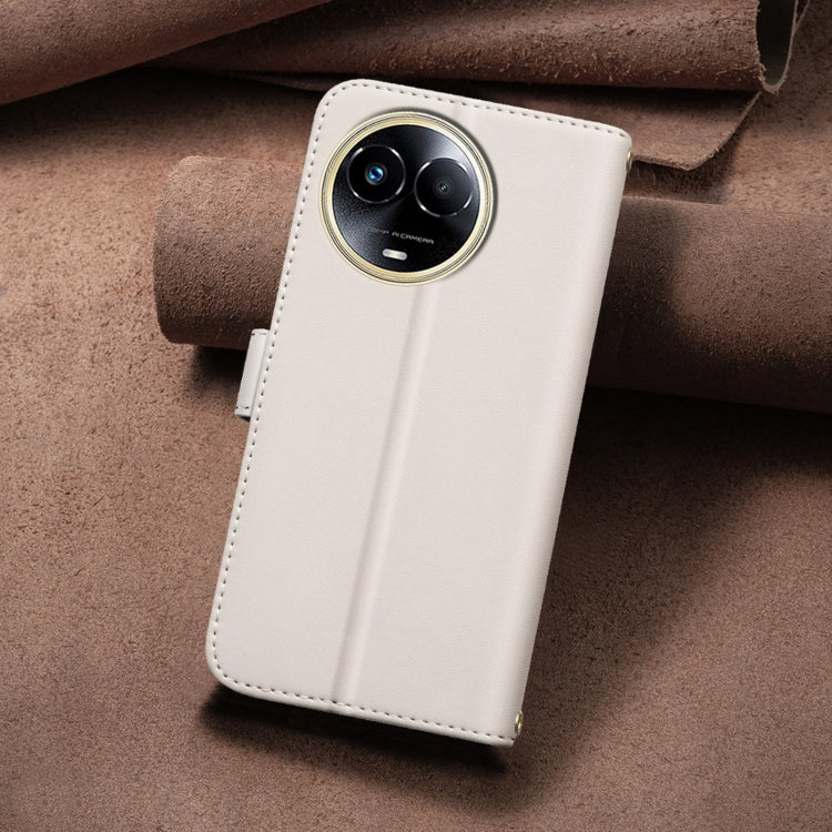 For Realme 11 5G Global / 11X Square Texture Leather Phone Case