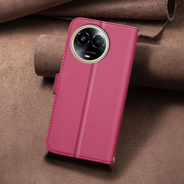 For Realme 11 5G Global / 11X Square Texture Leather Phone Case