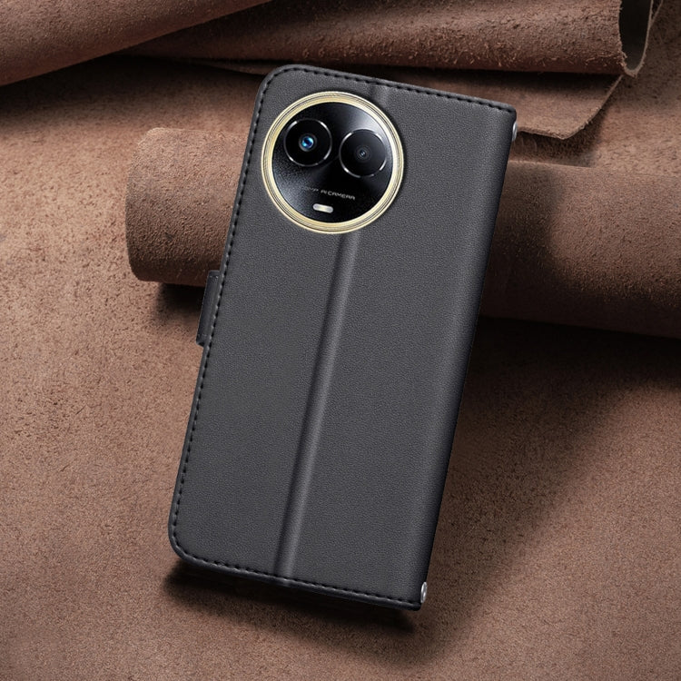 For Realme 11 5G Global / 11X Square Texture Leather Phone Case