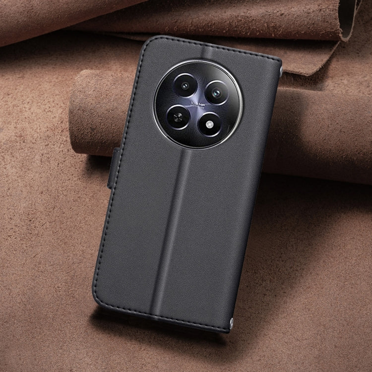 For Realme 12 5G Global Square Texture Leather Phone Case