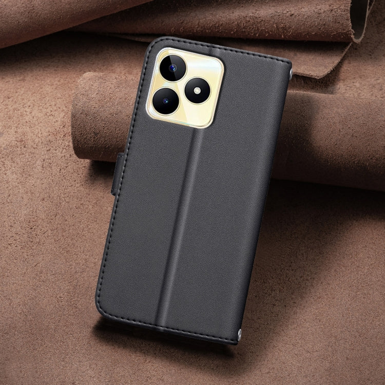 For Realme C53 Square Texture Leather Phone Case