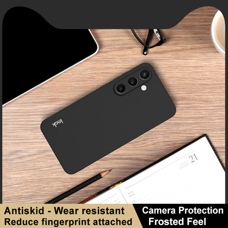 For Samsung Galaxy S24 FE 5G imak UC-3 Series Shockproof Frosted TPU Phone Case - Black