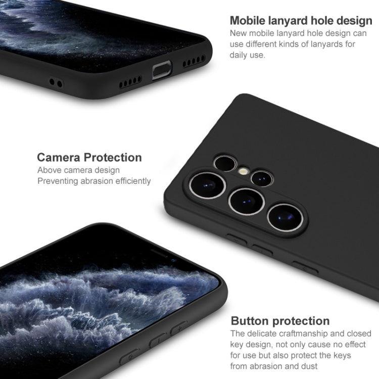For Samsung Galaxy S25 Ultra 5G imak UC-3 Series Shockproof Frosted TPU Phone Case - Black