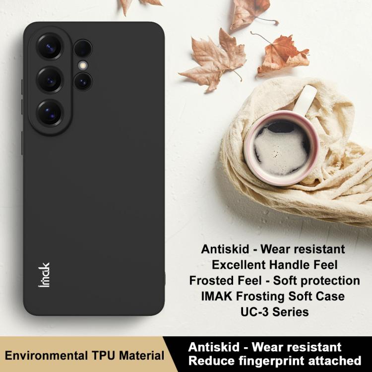 For Samsung Galaxy S26 Ultra 5G imak UC-3 Series Shockproof Frosted TPU Phone Case - Black