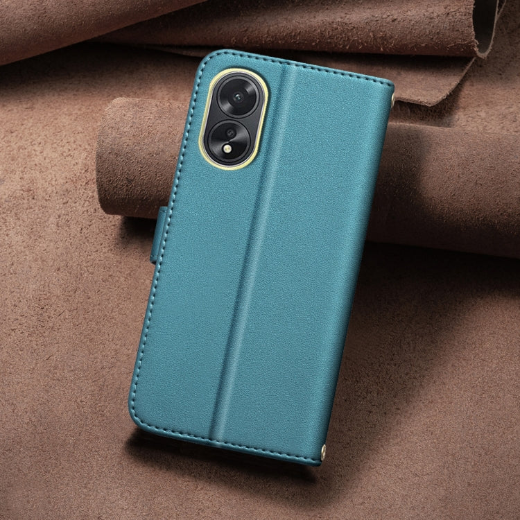 For OPPO A38 4G / A18 4G Square Texture Leather Phone Case