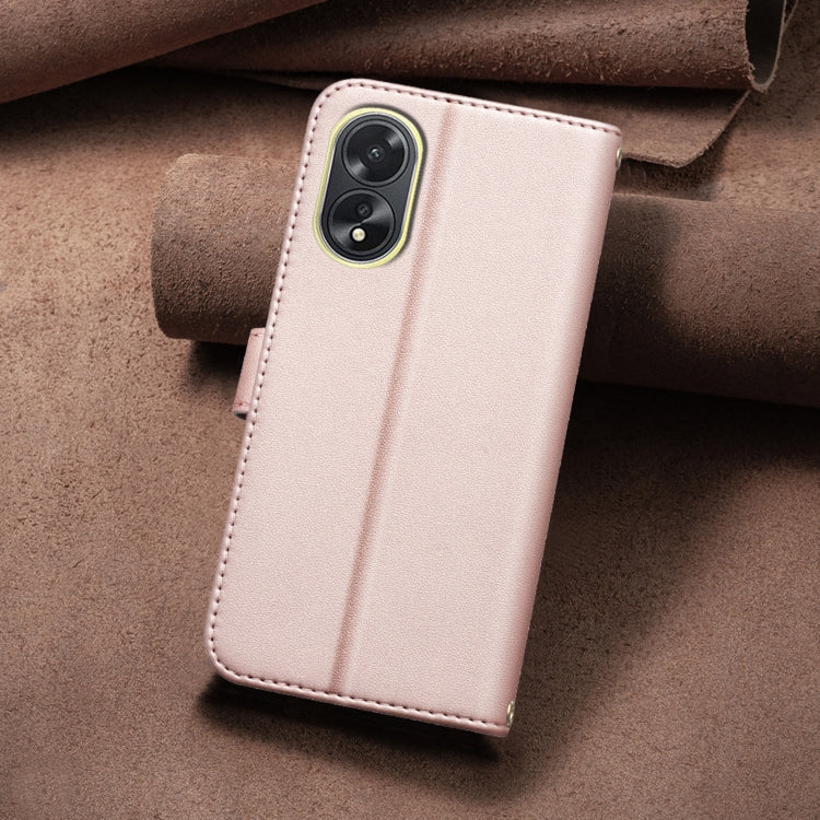 For OPPO A38 4G / A18 4G Square Texture Leather Phone Case