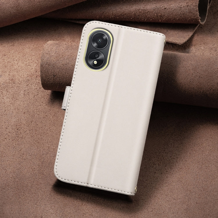 For OPPO A38 4G / A18 4G Square Texture Leather Phone Case