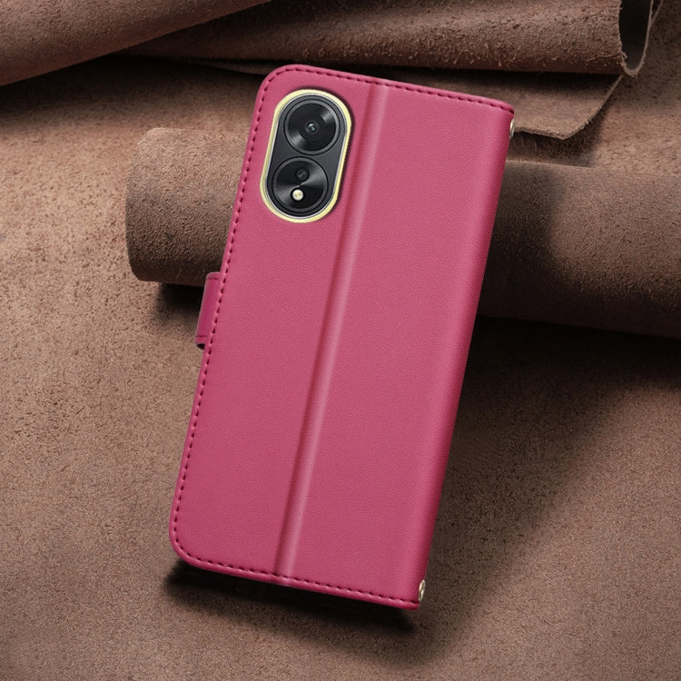 For OPPO A38 4G / A18 4G Square Texture Leather Phone Case