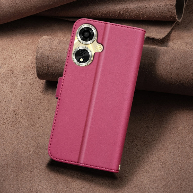 For OPPO A59 5G Square Texture Leather Phone Case
