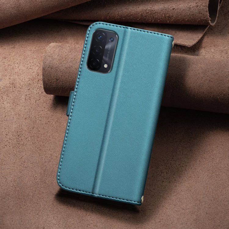 For OPPO A74 5G / A93 5G / A54 5G Square Texture Leather Phone Case