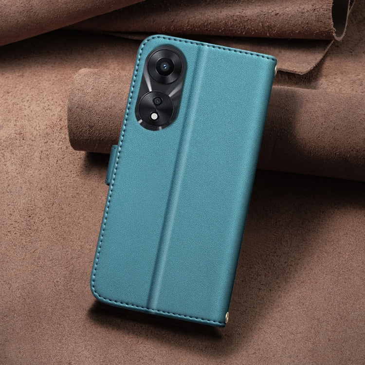 For OPPO A78 5G Square Texture Leather Phone Case