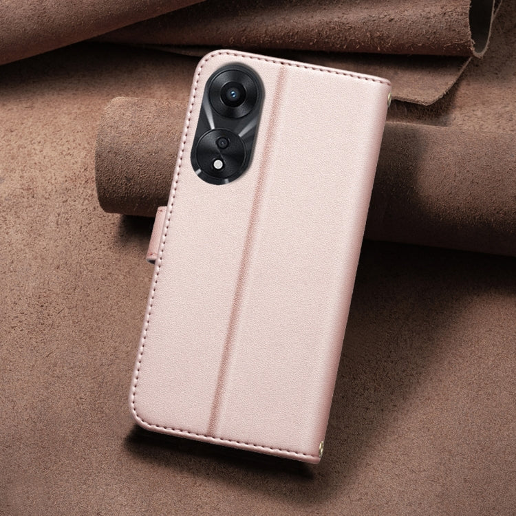 For OPPO A78 5G Square Texture Leather Phone Case