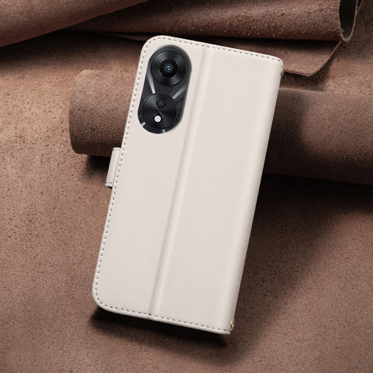 For OPPO A78 5G Square Texture Leather Phone Case