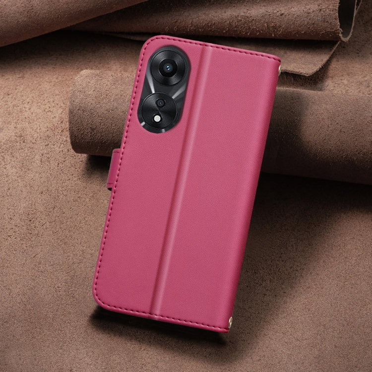 For OPPO A78 5G Square Texture Leather Phone Case