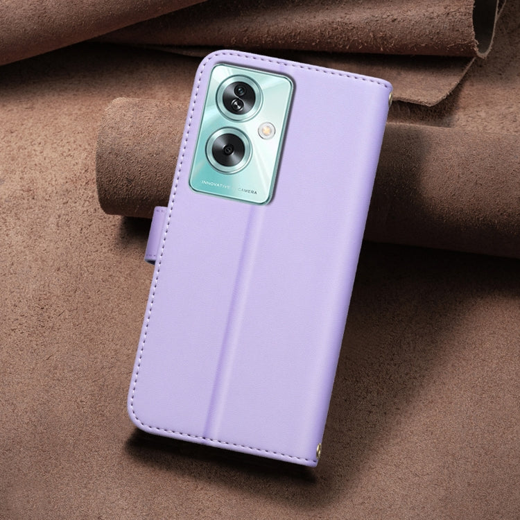 For OPPO A79 5G Square Texture Leather Phone Case