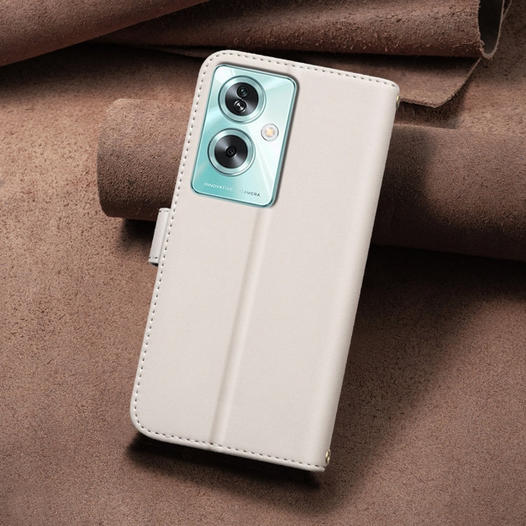 For OPPO A79 5G Square Texture Leather Phone Case