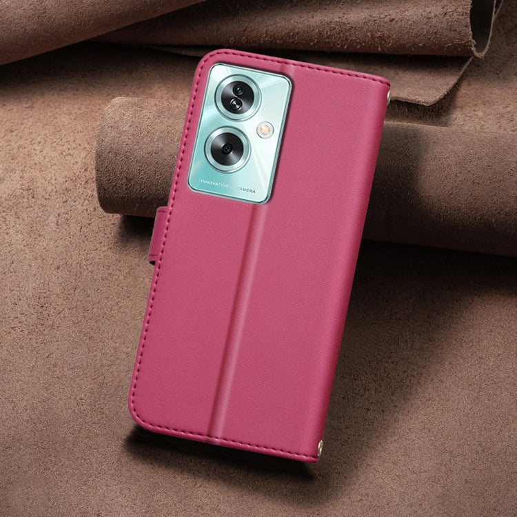 For OPPO A79 5G Square Texture Leather Phone Case