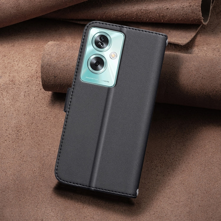 For OPPO A79 5G Square Texture Leather Phone Case
