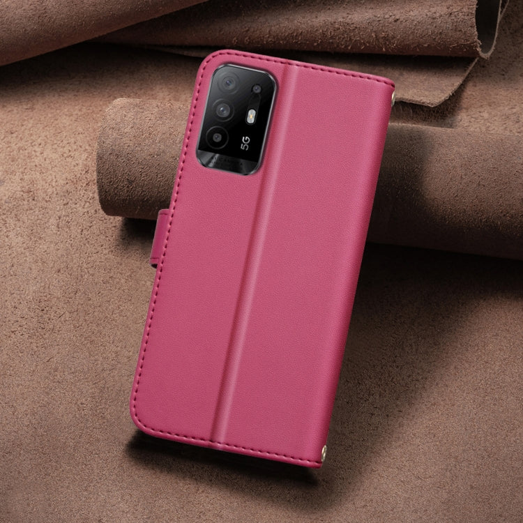 For OPPO A94 5G / Reno5 Z / F19 Pro+ Square Texture Leather Phone Case