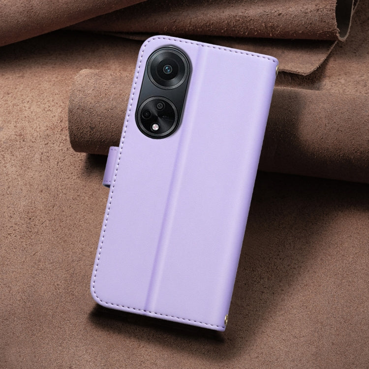 For OPPO A98 5G / F23 / A1 Square Texture Leather Phone Case