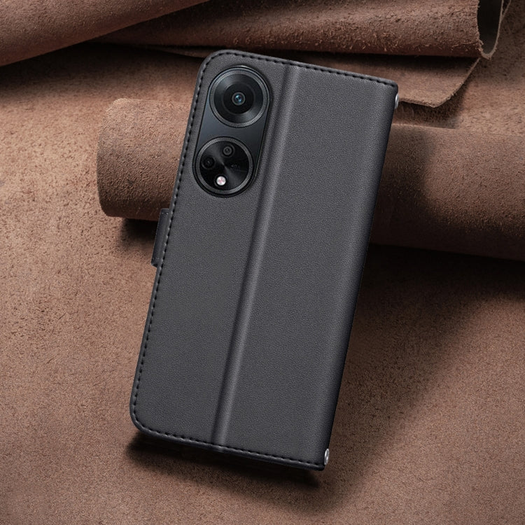 For OPPO A98 5G / F23 / A1 Square Texture Leather Phone Case