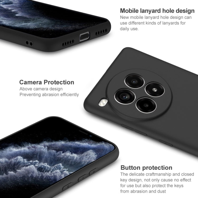 For OnePlus Ace 3 Pro IMAK UC-3 Series Shockproof Frosted TPU Phone Case - Black