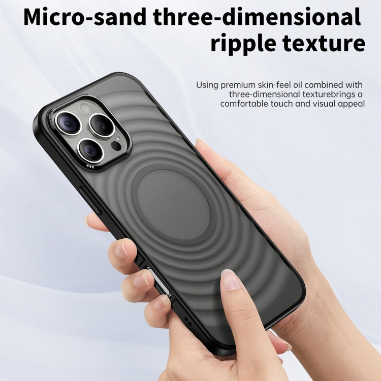 For iPhone 15 Pro Max Acrylic Skin Feel Corrugated Phone Case