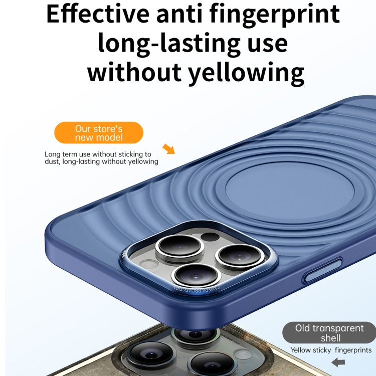 For iPhone 15 Pro Acrylic Skin Feel Corrugated Phone Case