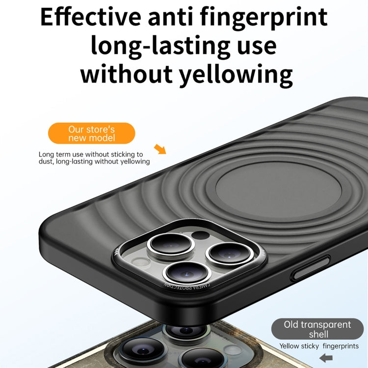 For iPhone 14 Pro Acrylic Skin Feel Corrugated Phone Case
